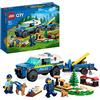 LEGO 60369 City Addestramento Cinofilo Mobile, Set con Percorso a Ostacoli, SUV Macchina Polizia Giocattolo e Rimorchio, 2 Figure di Animali, Giochi per Bambini