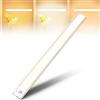 AiQInu Luce Armadio 146 LED con Sensore Movimento, USB Ricaricabile Led Sottopensile,40cm Dimmerabile Lampada Armadio con Striscia Magnetica Adesiva per Cucina, Scale, Corridoi