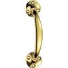 TERF® Maniglia per porta in stile vittoriano resistente, in ottone, 150 mm, con vite di fissaggio per credenza della cucina, armadio, cassetto, porta, confezione da 1
