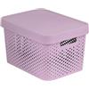Curver Infinity Contenitore traforato con coperchio rosa 17l