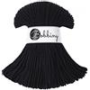 Bobbiny - Corda Oeko-Tex da 3 mm x 100 m, per macramè e artigianato, colore: Nero