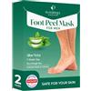 PLANTIFIQUE Maschera Piedi Esfoliante | Trattamento Calli e Duroni | Cura e Scrub Piedi | Peeling Piedi Forte | Pulizia Talloni Screpolati | Foot Peel Mask Calzini Pedicure Peel Off | Uomini 2 Paia