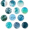 GEFIRE Calamite Frigorifero12 Pezzi Calamite Bambini 30MM Bambini Magneti Frigo Calamite Frigorifero Particolari Frigo Adatte a Lavagne Frigoriferi Foto (Onde)