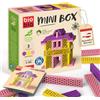 bioblo Mini Box - Sweet Home | 40 blocchi da costruzione colorati | Blocchi da costruzione sostenibili per bambini | Blocchi da costruzione in legno colorati | Giocattolo Montessori