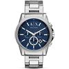 Armani Exchange Orologio da uomo con cronografo al quarzo, cassa in acciaio inossidabile da 45 mm e bracciale in acciaio inossidabile, AX2509