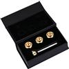VGEBY Kit Bocchini per Tromba bassa in ottone - asta placcata argento con 4 pezzi a bocca placcati oro 1 1/2C 3C 5C 7C