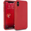 MyGadget Cover per Apple iPhone X | XS - Custodia Protettiva in Silicone Morbido - Case TPU Flessibile | Antiurto | Antigraffio | Ultrasottile - Rosso