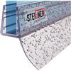 STEIGNER Guarnizione doccia, 170cm, per spessore vetro 6/7/ 8 mm, guarnizione dritta in PVC, UK12