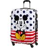 American Tourister Disney Legends - Spinner L, Bagaglio per bambini, 75 cm, 88 L, Multicolore (Mickey Blue Dots)