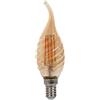 V-Tac VT-1947 Lampadina soffio di vento LED Vetro tortiglione lampada Ambrata 4W filamento E14 2200K - 217116