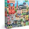eeBoo in a Day rettangolare per adulti, riscoprire Parigi a Attraverso 1000 pezzi-Puzzle Dimensione 61 x 46 cm, PZTPD2