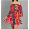 Effek Vestito Corto Fantasia Fuxia Donna