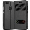 Cadorabo Custodia Libro per Huawei P10 Lite in Nero COMETA - con Funzione Stand e Chiusura Magnetica - Portafoglio Cover Case Wallet Book Etui Protezione
