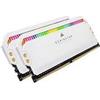 Corsair Ram DIMM DDR4 32GB Corsair 3200MHz CL16 1.35 V Dominator Platinum RGB K2 Bianco [CMT32GX4M2E3200C16W]