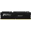 Kingston Ram DIMM DDR5 16GB Kingston Fury Beast 5600MHz Nero [KF556C36BBE-16]