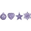 Giocoplast Natale Addobbo Glitter Purple Viola 3d Cm.10-12 Prezzo Caduno Indicare la Preferenza
