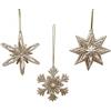 Giocoplast Natale Addobbo Glitter Champagne 10cm Prezzo Caduno Indicare la Preferenza