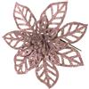 Giocoplast Natale Pick Glitter Stella di Natale Rosa Gold 16 cm