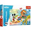 Trefl, Puzzle, Disney Topolino e i Suoi Amici, 60 Pezzi, Una Giornata Interessante per Topolino e i Suoi Amici, per Bambini dai 4 Anni