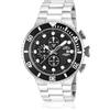 Invicta Pro Diver - Orologio da Uomo in Acciaio Inossidabile con Movimento al Quarzo - 52 mm, Argento/Nero