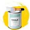 PECTRO Chalk Paint Vernice a Gesso 750ml + Pennello Tondo in Legno Pack - Pittura per Mobili Senza Carteggiare - Chalk Paint Bianco e Colori per legno Efetto Polvere (GIALLO LIMONE)