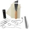 Multipick Set di Grimaldelli professionali [27 Parti] Lockpicking Set incl. Schede di apertura - Kit scassinatore - Lock picking Set - Grimaldelli per Serratura - Grimaldello