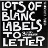 Paperfuel Iris Ohyama Paperfuel Blocco di Etichette Lots of Blanc Labels to Letter, per la Creazione di Carte, Scrapbooking e Altri Lavori Artigianali, Bianco, taglia unica