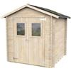TheGoodGarden Casetta in legno 2x2 Per Attrezzi Jack con porta doppia finestrata