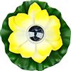 Lychee Luci Galleggianti Solari Esterno, RGB Lotus Flower Wishing Pond Light,IP65 LED Floating Light Impermeabile per Esterne, Giardino, Piscina, Stagno (Giallo)