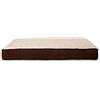 Furhaven Large Memory Foam Dog Bed Sherpa & Suede Mattress w/Removable Washable Cover - Espresso, Large