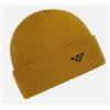 Black Crows Ora Gold Berretto Risvolto Giallo Logo Piccolo Nero