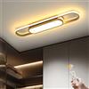 Oninio Plafoniera led Soffitto 70cm Moderna Lampada da Soffitto Dimmerabile Plafoniera con Telecomando 40W lampada da soffitto per Soggiorno Cucina Sala da Pranzo Camera da Letto (Oro)