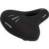 Fischer Sella da Bicicletta City Memory Foam R.e.Med, particolarmente Leggera, Estremamente Comoda, Colore Nero