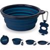 Bonza Ciotola Pieghevole Cane - Contenitore Porta Acqua Per Cani da Viaggio e Casa per Cani Grandi, Medi e Piccoli - Ciotola Acqua e Cibo - Senza BPA, Leggera, Capiente e Resistente.