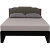 Lirex Lenzuola Letto Singolo 90 x 200 cm,100% Cotone 300 Fili Coprimaterasso Singolo,Lenzuolo con angoli singolo,Certificato Oeko-Tex,Grigio