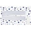 Encasa XO Case da stiro stuoia/pad 120x70 cm con imbottitura da 3 mm e supporto in ghisa siliconica per la pressatura a vapore sul tavolo o sul letto - Luna Blu