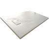 GIORGY Piatto doccia 90x140 Bianco H.2.6 cm effetto pietra ardesia SMC in resina termoformata.