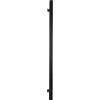 HALCÖ HT - Maniglia per porta in acciaio galvanizzato passivato, lunghezza 500 mm, per porte in legno e vetro, colore: Nero