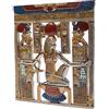Lachineuse - Quadro murale Egiziano 26,5 x 23,5 cm - Cornice egiziana con faraoni e geroglifici - Decorazione egiziana - Oggetto Decorativo Antico Egitto - Idea Regalo Originale Decorazione per