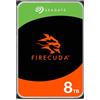 Seagate FireCuda HDD, 8 TB, Hard Disk interno - 3.5 CMR SATA, da 6 Gbit/s, 7.200 giri/min, 256 MB di cache, 300 TB/anno, 3 Anni Rescue Services (ST8000DXZ01), Amazon Exclsusivo