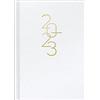 rido/idé Mentor 2023 - Agenda giornaliera, dimensioni: 14,8 x 20,8 cm, colore: Bianco