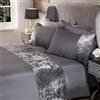 Sienna Set Biancheria da Letto, Poliestere Misto Cotone Policotone, Grigio Argento, Singolo