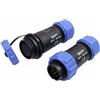 HangTon SP21 12 Pin Connettore Aviazione Circolare Scollegare Rapida Potenza 5A Maschio Femmina Presa Spina Cavo per Esterna Elettrica