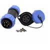 HangTon SP21 5 Pin Connettore Aviazione Circolare Impermeabile IP68 Blu 30A Spina Maschio Presa Femminile per Alimentazione Esterna