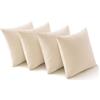MIULEE Federde Cuscini per Divano CopriCuscini Decorativi Fodere Cuscino Moderno Elegante Morbido per Camera da Letto Casa Soggiorno 40x40cm Poliestere Bianco