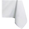 AmeliaHome, tovaglia idrorepellente, design a effetto loto, Poliestere Bianco Empire 80x80 cm