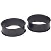 KitchenCraft Kitchen Craft KCPOACHETTE Set di 2 Anelli Antiaderenti per Uova, Hierro fundidoEsmaltado, Nero
