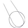 Prym 211232 - Ferri circolari per lavorare a maglia, in alluminio, 60 cm, 3 mm, colore: Grigio