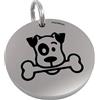 MAMIPets MEDAGLIETTA INOX per Cane- Incisione Laser Nera Personalizzata Fronte Retro Inclusa (5 - VanguarDog, Medium)