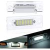 URAQT 2 pezzi Lampada per targa con 12 V, 18 LED, 3528-SMD Canbus, 6500 K, luce bianca per targa auto, per V/olksw/agen auto accessori esterni